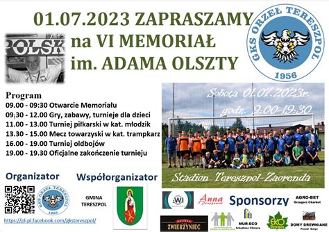 Vi Memoria Pi Karski Im Adama Olszty Urz D Gminy Gmina Tereszpol