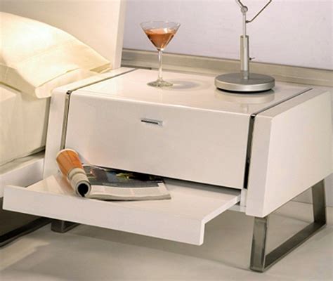 unique modern nightstands white