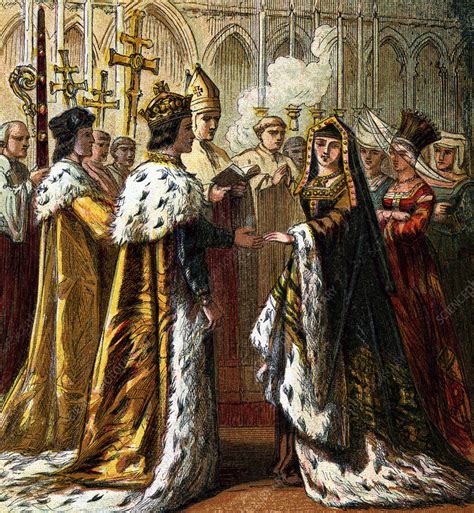 The Marriage Of Henry Vii 1486 C1850 Stock Image C0450370