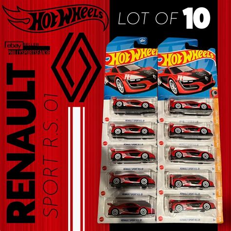 Hot Wheels 2023 Renault Sport Rs 01 1 64 Diecast Car Lot Of 10 Hw Turbo