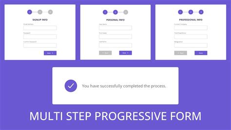 How To Create The Multi Step Progressive Form Using Html Css And