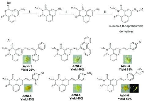 Scheme A The Synthetic Route Of The Imino Naphthalimide