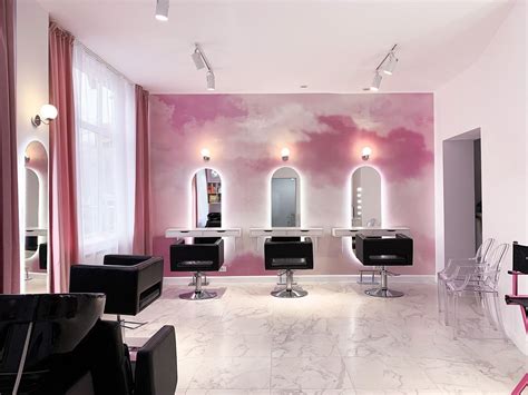 Pink Is Always A Good Idea On Behance Salon Interior Design Salon