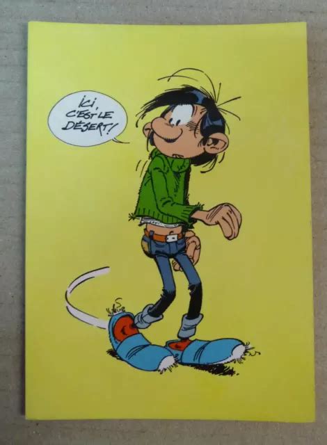 CARTE POSTALE GASTON Lagaffe Ici C Est Desert Franquin EUR 3 00