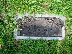 Benjamin Franklin Bennie Whittington M Morial Find A Grave