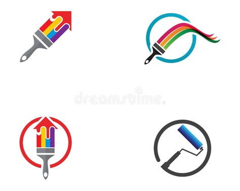 Pinte El Ejemplo Del Icono Del Vector De Logo Template Ilustraci N Del