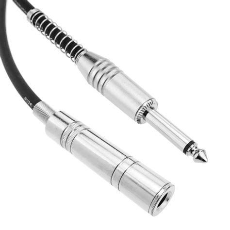 Cable audio micrófono instrumento mono jack 6 3mm macho a hembra de 3m