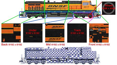 3D Models Locomotive GE AC4400CW BNSF – 3D Horse