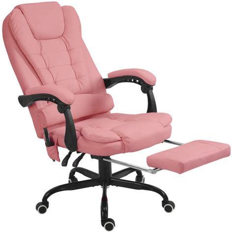 Vinsetto High Back Executive Office Chair With Vibration Massage Office Chair With Reclining