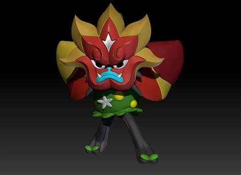 STL file Pokemon Ogerpon Hearthflame Mask 🐉・Model to download and 3D ...