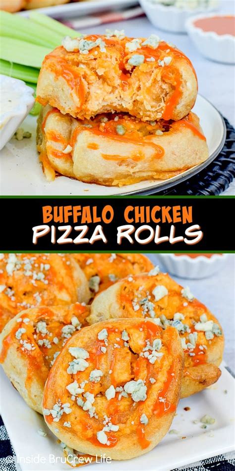 Buffalo Chicken Pizza Rolls - Inside BruCrew Life