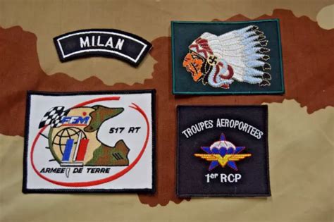 Lot Cussons Militaire Patch Insigne Er Rcp R Giment Chasseur