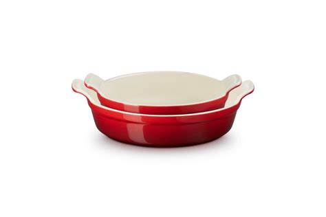 Ugnsformar Heritage Set M Runda Stengods Cerise Fr N Le Creuset