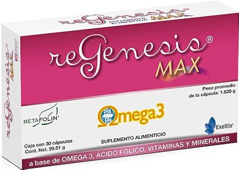 Regenesis Max Suplemento Alimenticio A Base De Omega C Psulas