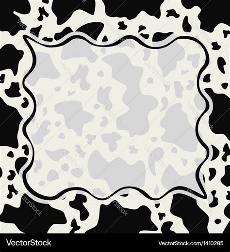 Cow Print Border Clip Art