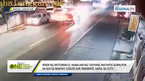 One North Central Luzon Rider Nabalian Ng Tadyang Matapos Sumalpok Sa