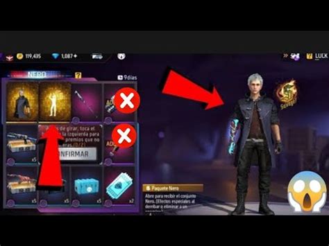 Sacando La Nueva Skin Nero Con Pocos Diamantes En Free Fire Youtube