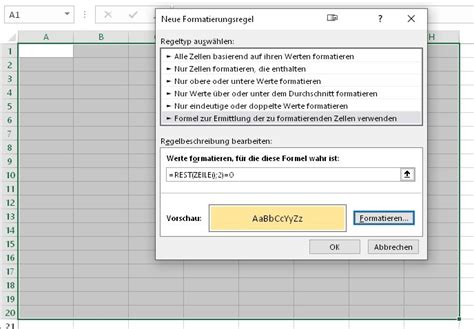 Excel Jede Zweite Zeile Oder Spalte F Rben So Einfach Gehts