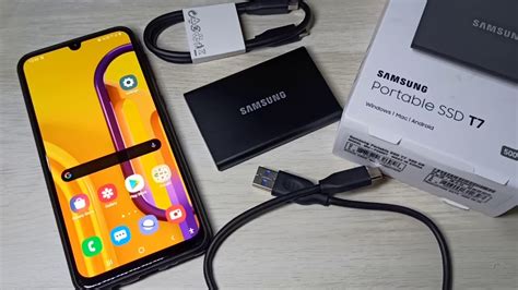 Samsung T7 Portable Ssd Review Connect To Android And Iphone And Transfer Files Youtube