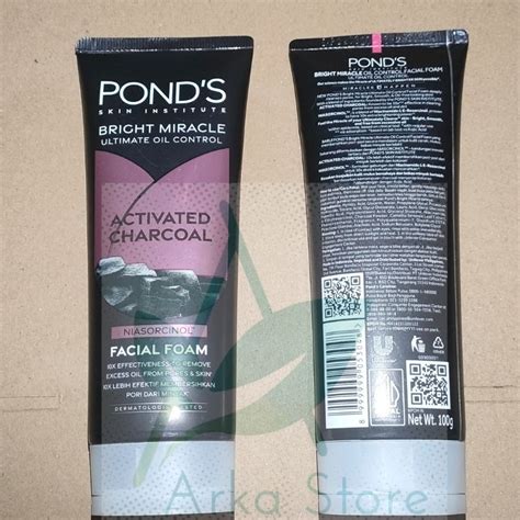 Jual Pond S Bright Miracle Ultimate Oil Control Activated Charcoal