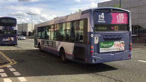 First Bus Sheffield X Rotherham At City Centre On To