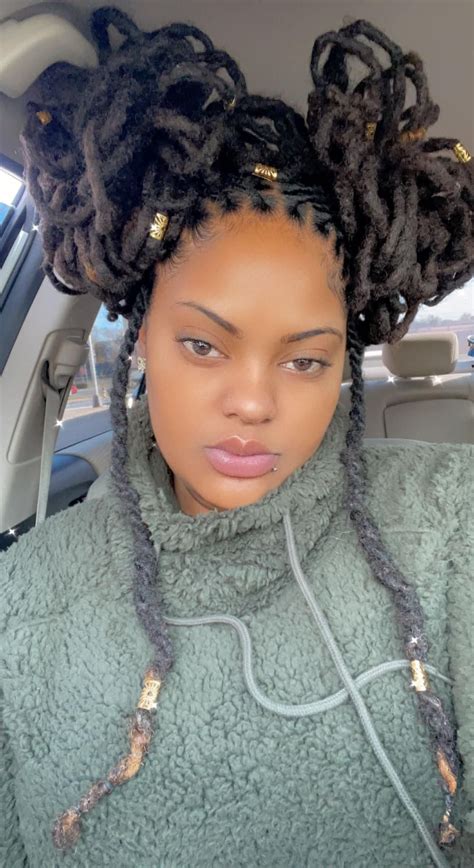 Half Up Half Down Loc Style In 2021 Short Locs Hairstyles Locs Hot Sex Picture