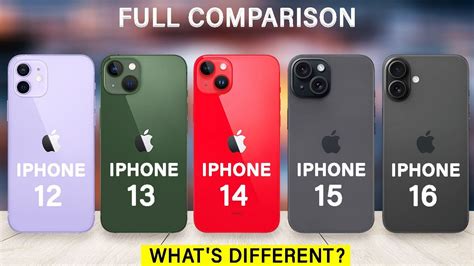 Iphone 16 Vs Iphone 15 Vs Iphone 14 Vs Iphone 13 Vs Iphone 12 Review In 2024 Youtube