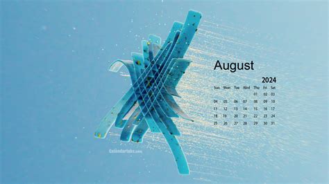 August 2024 Calendar Wallpaper - Brynn Corabel