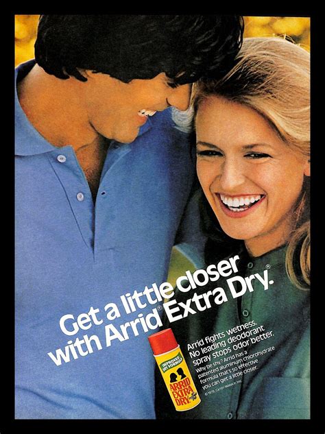 1979 Arrid Extra Dry Antiperspirant Spray Vintage Print Ad Intimate