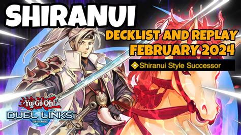 New Skill Shiranui Duel Links February Ranked Duel Replay And