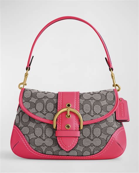 Coach Soho Signature Jacquard Shoulder Bag Neiman Marcus