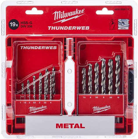 Milwaukee Drill Set Piece Mm Amazon Co Uk Diy Tools