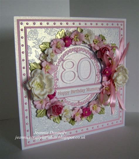 80th Birthday Card Using From Creative Expressions Sue Wilson The