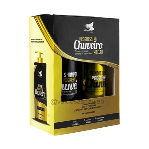 Kit Shampoo E Condicionador Progressiva No Chuveiro Alise Hair 2X500ml