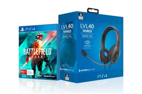 Buy Pdp Playstation Lvl 40 Wired Stereo Headset And Ps4 Battlefield 2042 Bundle Playstation 4