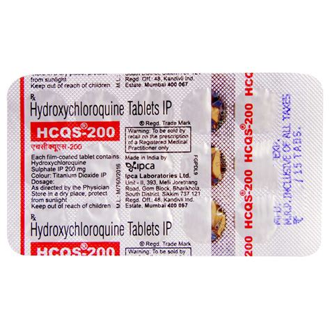 Hcqs Tablet S Price Uses Side Effects Composition Apollo