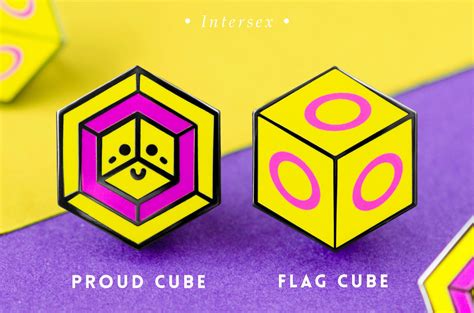 Intersex Flag 1st Edition Pins Set Proud Zebra