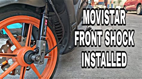 Movistar Outer Tube Front Shock Installed Mio Sporty Diy Youtube