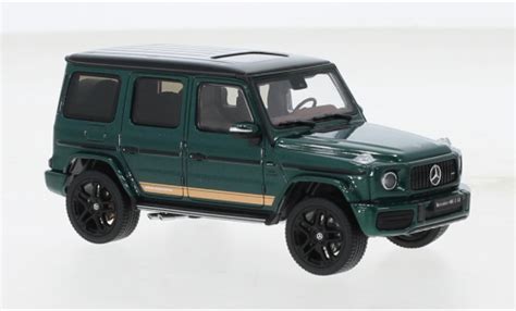 Miniature Mercedes Classe G 143 Almost Real Amg G63 Racing Green Edition Metallise Verte 2019