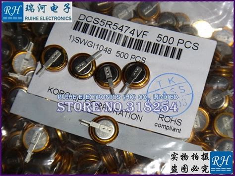 DCS5R5474VF 5 5V 0 47F V Typed SuperCapacitor New And Originalhot