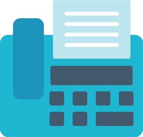 Fax Machine Flat Icon 13952895 Vector Art At Vecteezy