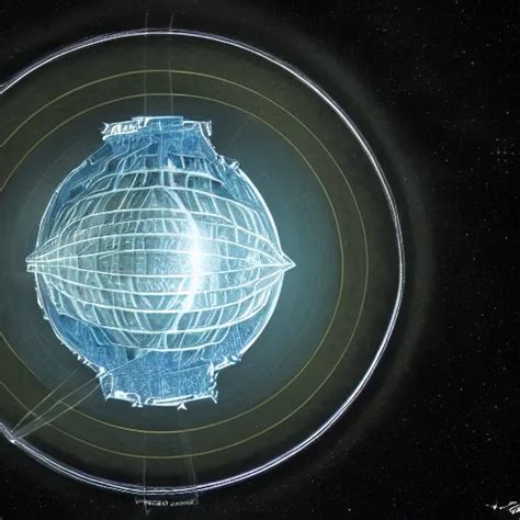 A Dyson Sphere Highly Detailed Artwork Digital Art Stable Diffusion