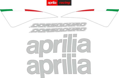 Aprilia Smv Dorsoduro Black Stickers Set Mxg One Best