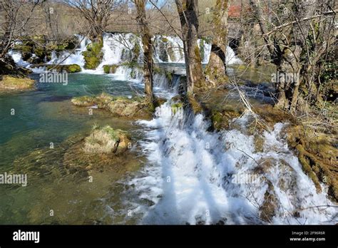 Waterfalls On The Mreznica River In Croatia Stock Photo Alamy