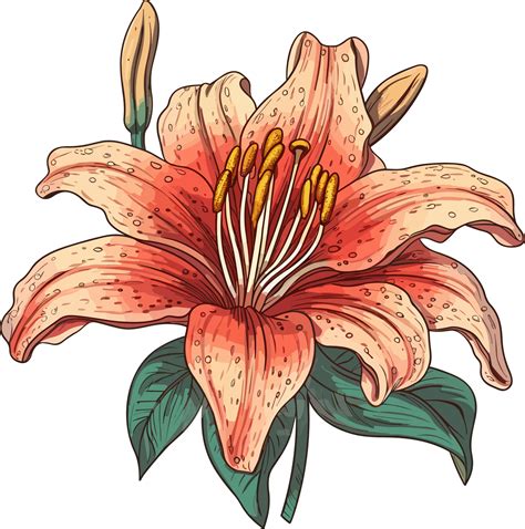 Lily Hand Drawn Illustration 26414378 Png