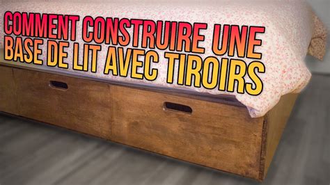 Construire Une Base De Lit Queen Avec Tiroirs Youtube