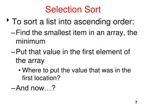 Ppt Topic Sorting And Searching Arrays Powerpoint Presentation