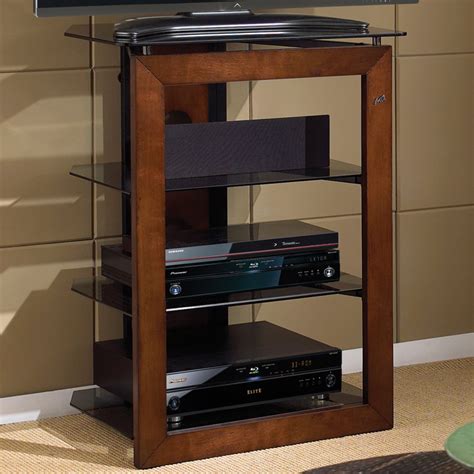 latitude run modern contemporary wood audio rack reviews wayfair