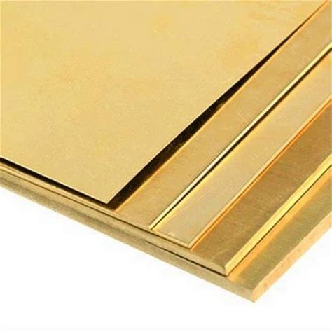 Polished Unpolished Brass Sheet Rectangular Square Thickness 3 Mm At