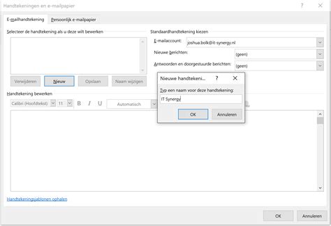 E Mail Handtekening Instellen In Microsoft Outlook It Synergy